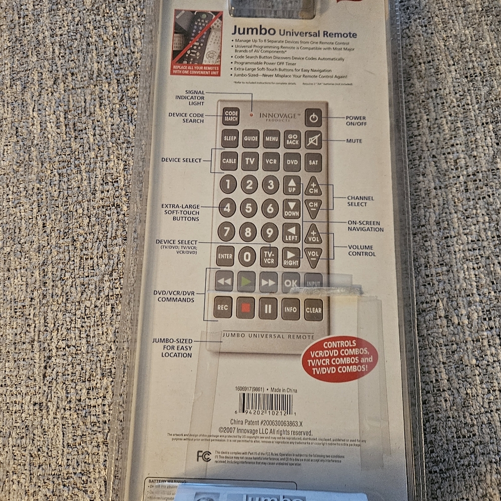 Jumbo Universal Remote - Picture 5 of 5